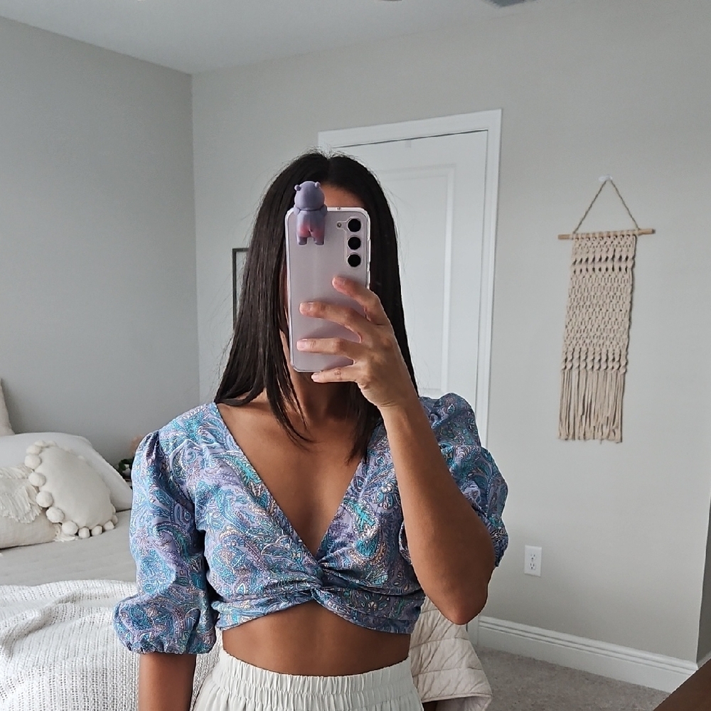 Lusana crop top